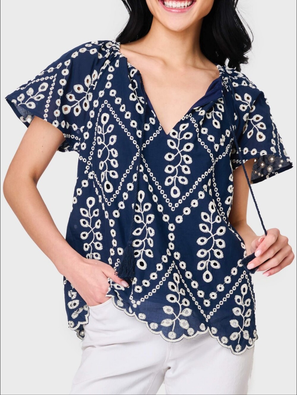 Gibsonlook Navy Blue Top